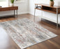 4' X 6' Gray Abstract Pattern Area Rug