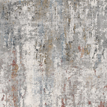 4' X 6' Gray Abstract Pattern Area Rug