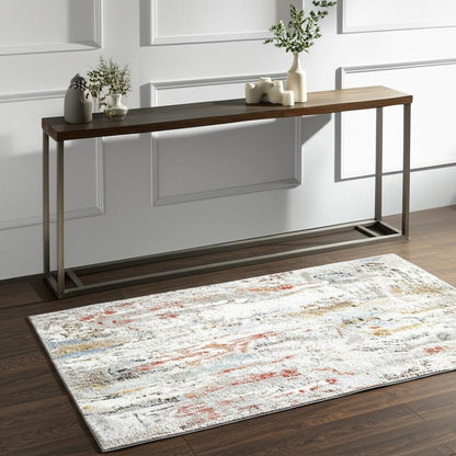 4' X 6' Gray Abstract Pattern Area Rug