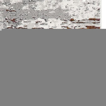 4' X 6' Gray And Brown Abstract Scraped Area Rug