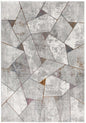7' X 10' Grey Geometric Area Rug