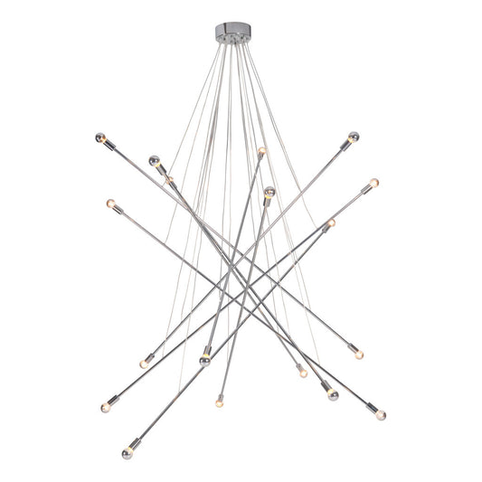 Intersected Ceiling Lamp Chrome