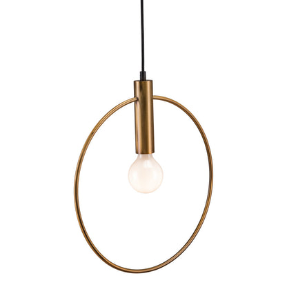 Gold Ring Ceiling Lamp