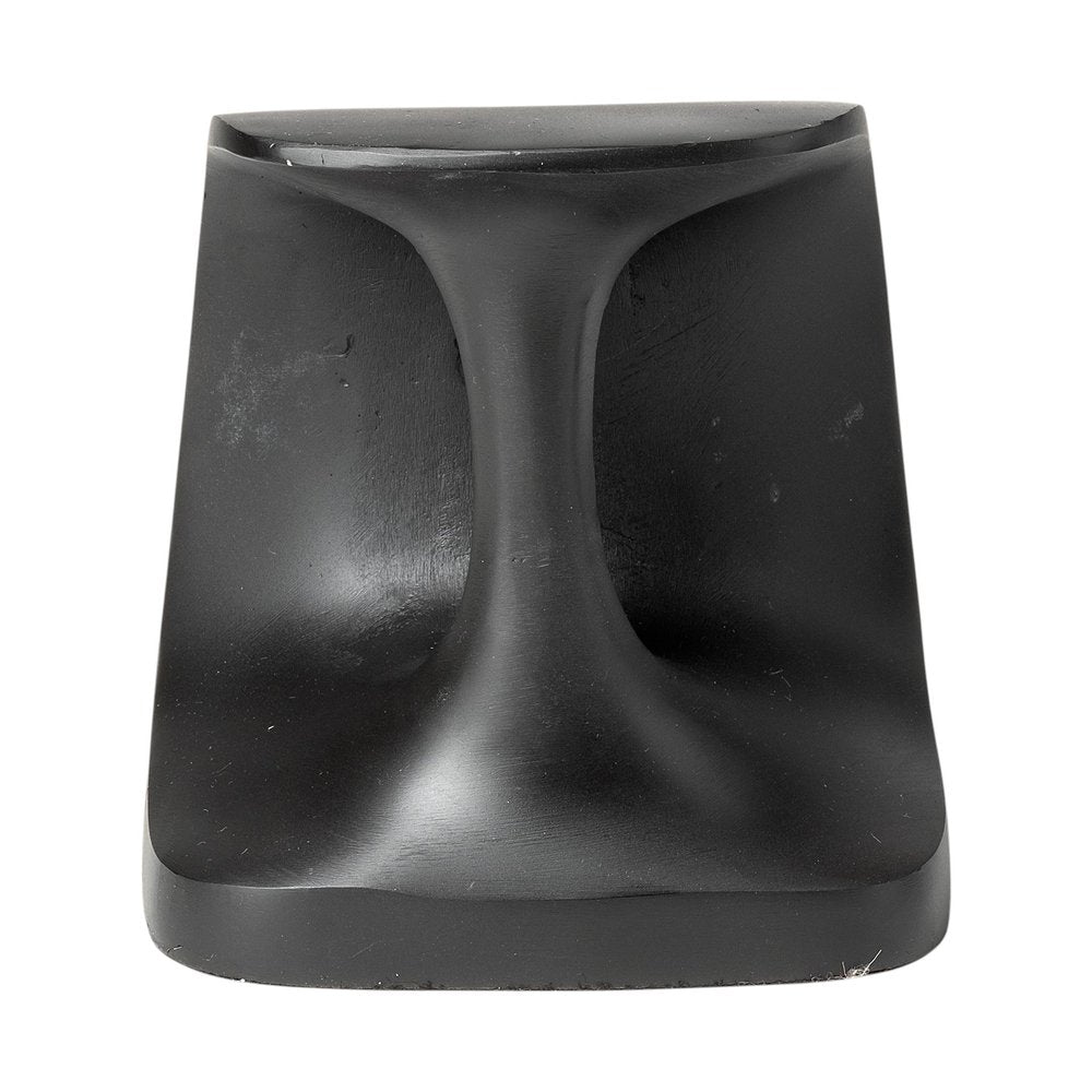 Set of Two 6" Black Metal Decorative Bookends