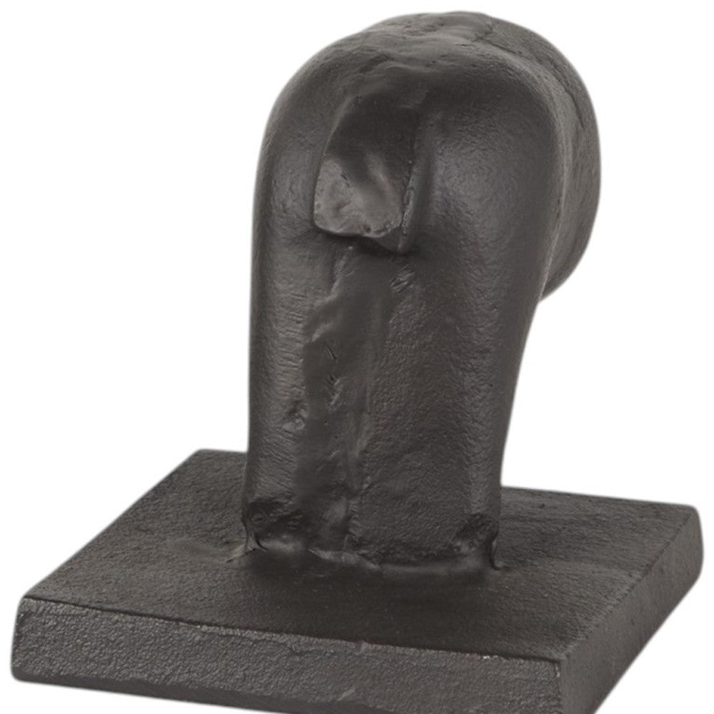 Set of Two 7" Black Cast Iron Horse Decorative Bookends