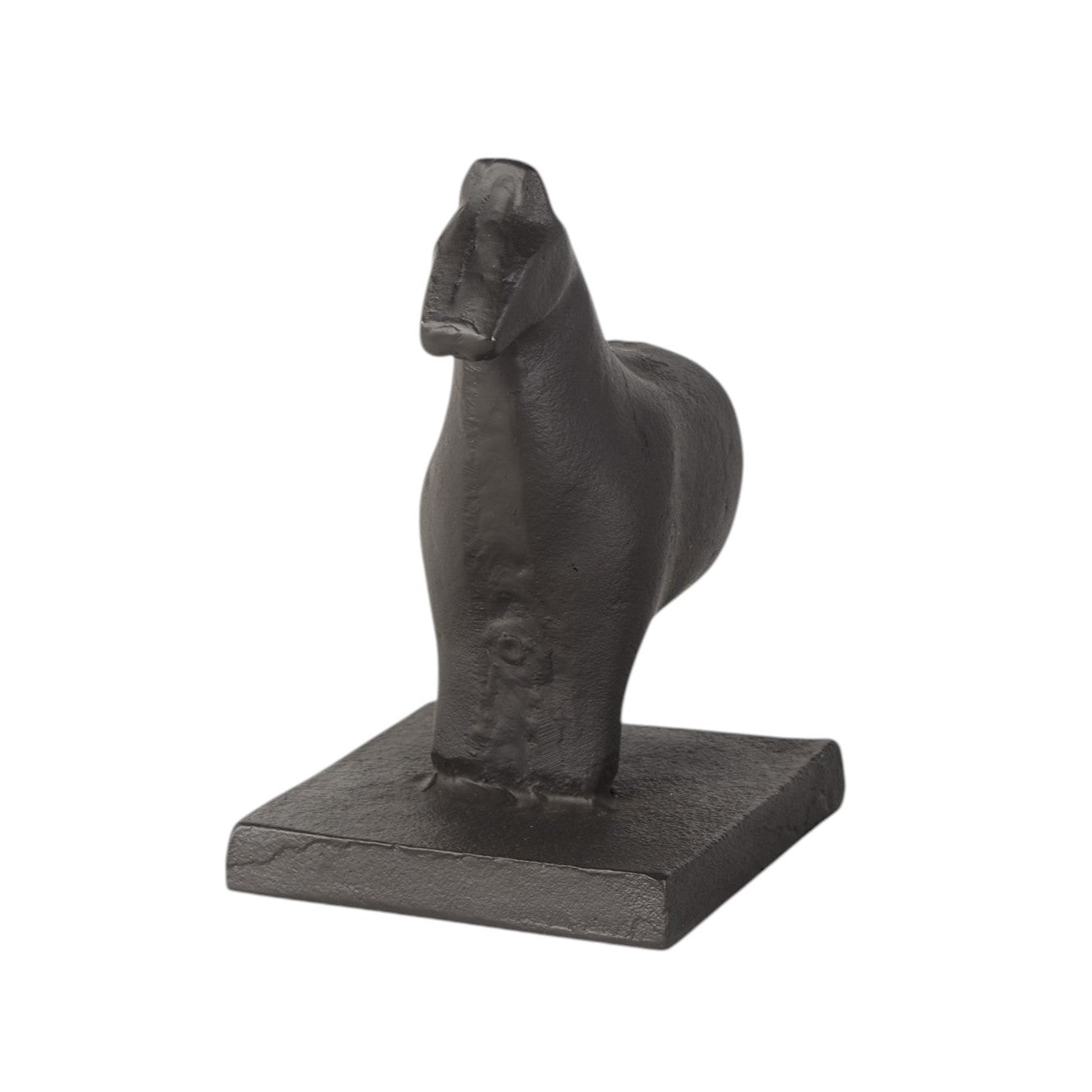 Set of Two 7" Black Cast Iron Horse Decorative Bookends