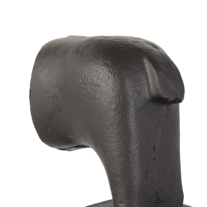 Set of Two 7" Black Cast Iron Horse Decorative Bookends