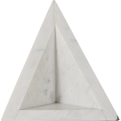 3D Modern Triangle Marble Bookends