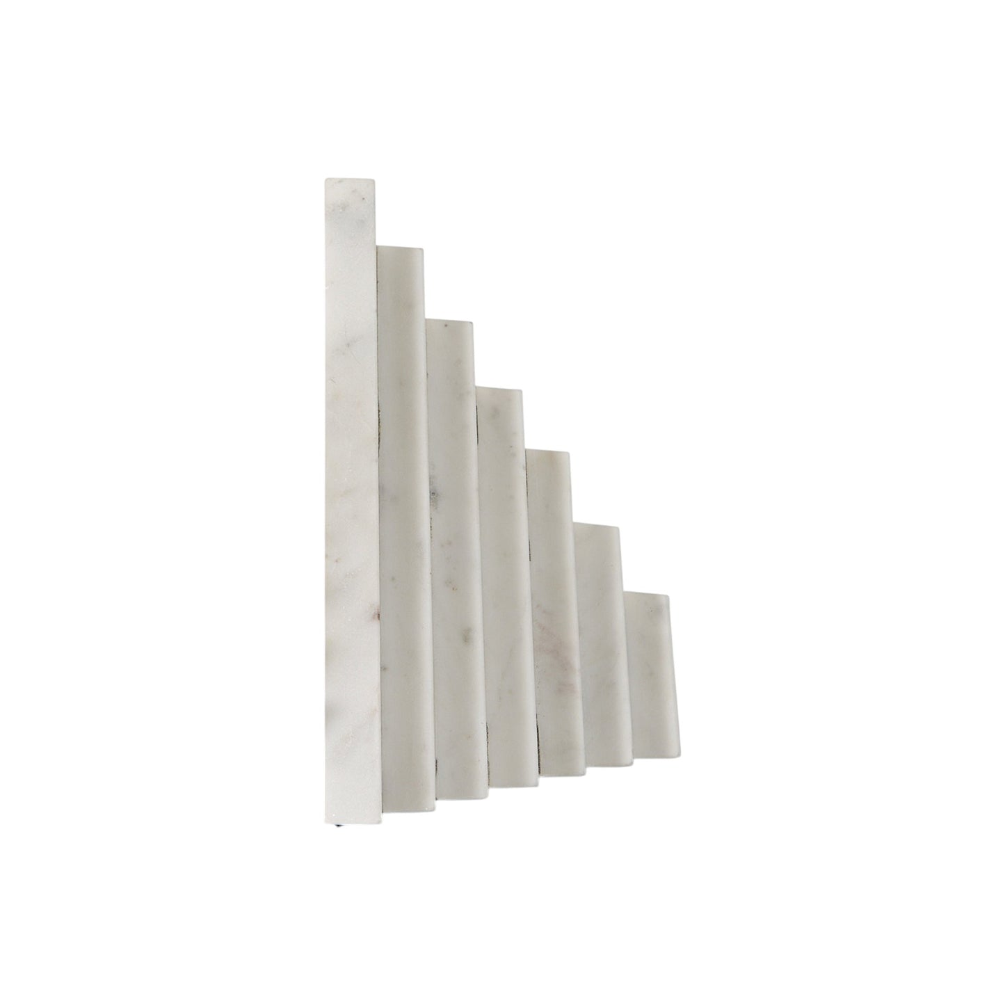 Set of Two 9" White Polyresin Decorative Bookends