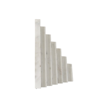Set of Two 9" White Polyresin Decorative Bookends