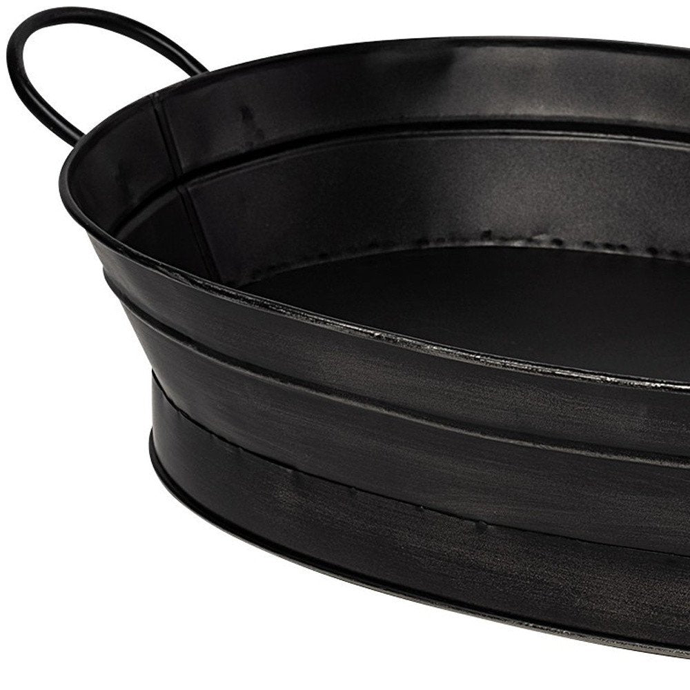 14" Black Metal Basket