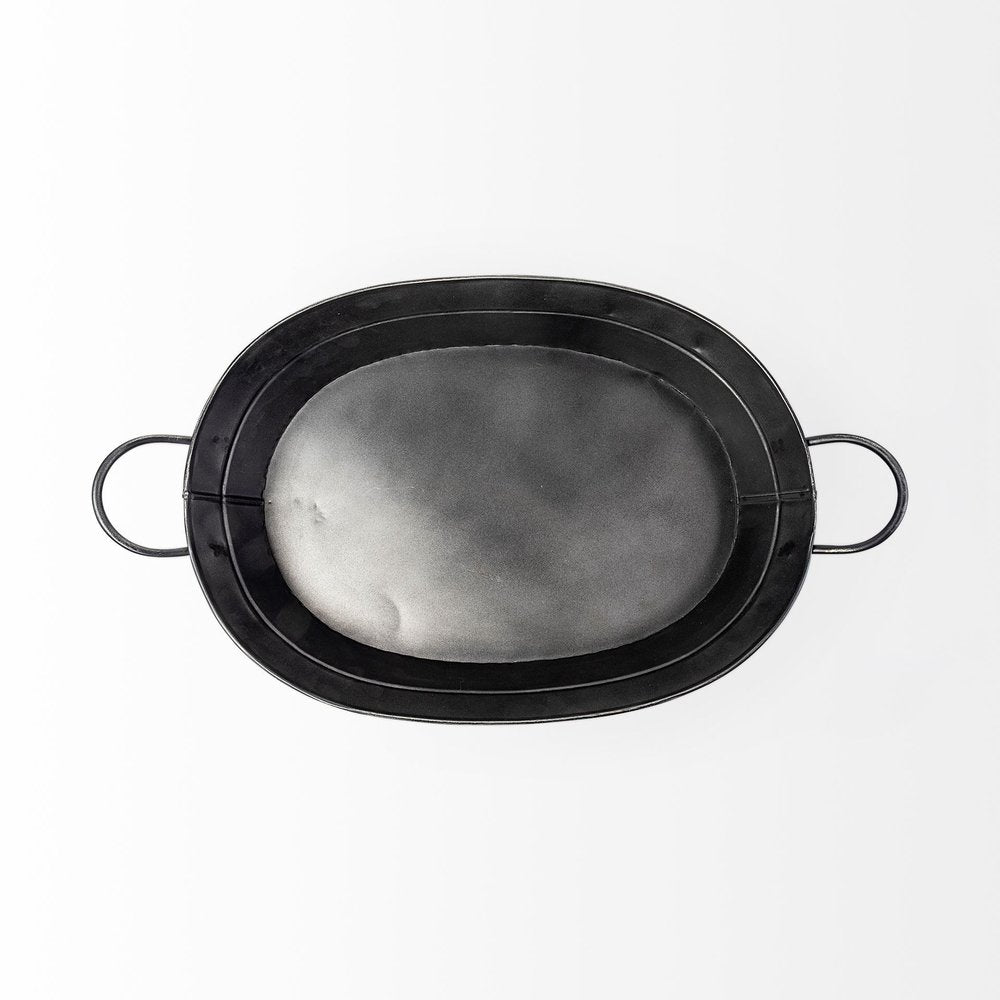 14" Black Metal Basket