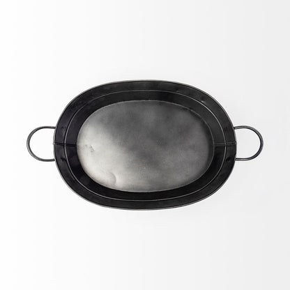 14" Black Metal Basket