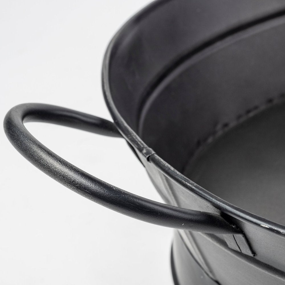 14" Black Metal Basket