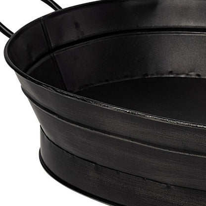 14" Black Metal Basket