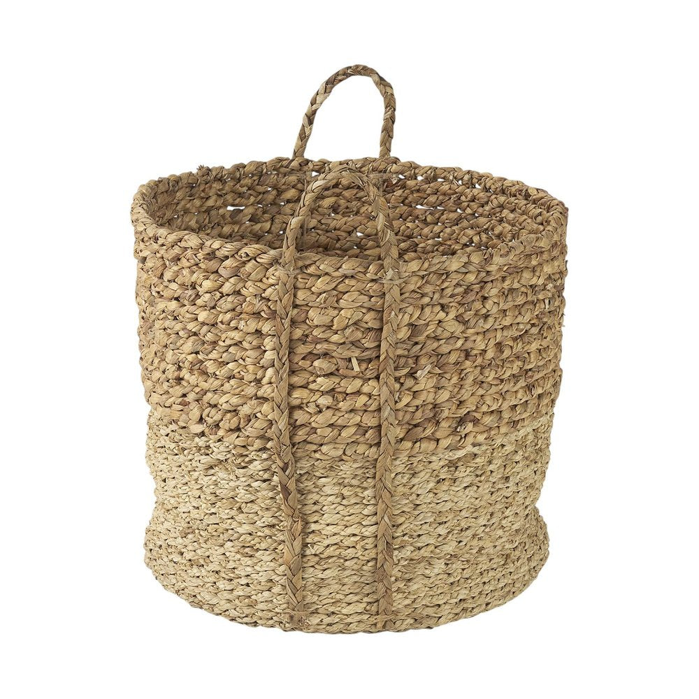 Set of Three Brown Wicker Basket