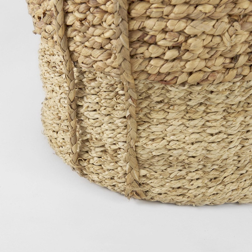 Set of Three Brown Wicker Basket