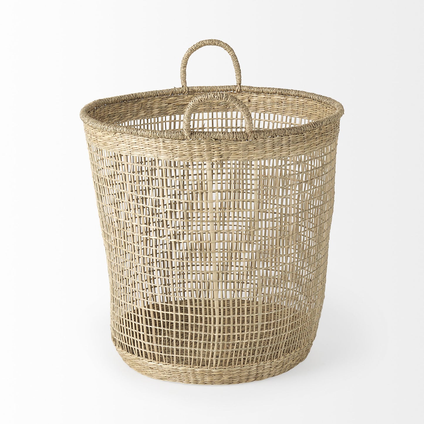 Set of Three 20" Natural Wicker Basket