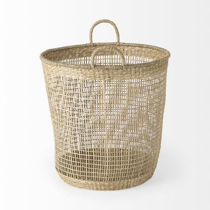 Set of Three 20" Natural Wicker Basket