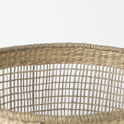 Set of Three Natural Wicker Basket