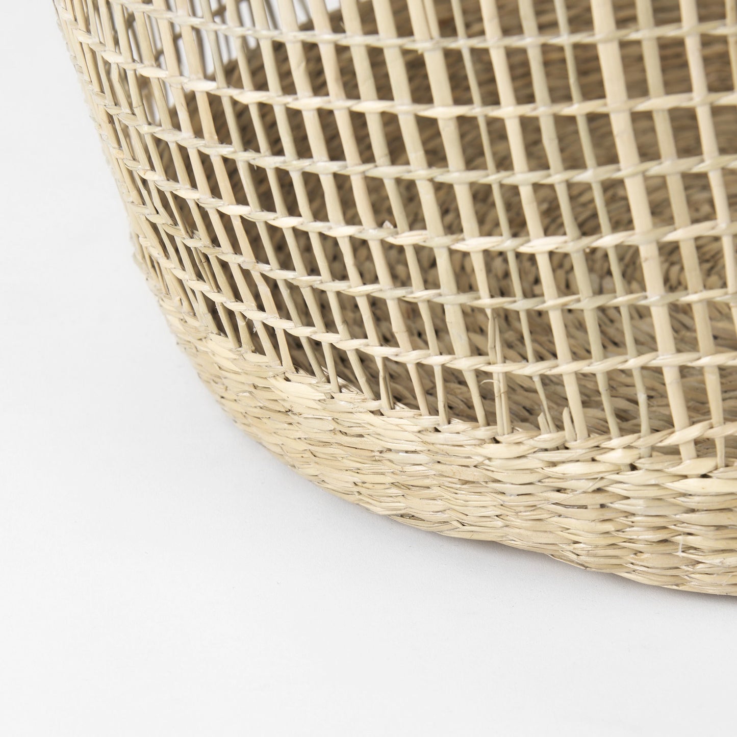 Set of Three 20" Natural Wicker Basket