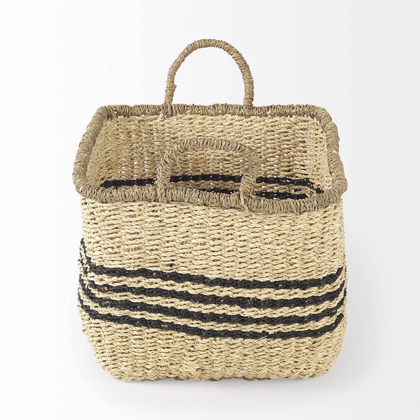 Set of Two 13" Natural Wicker Basket