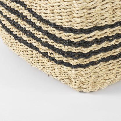 Set of Two 13" Natural Wicker Basket