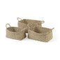 Set of Three Natural Wicker Basket