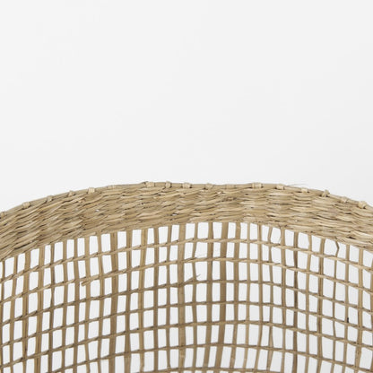 Set of Two Brown Wicker Basket