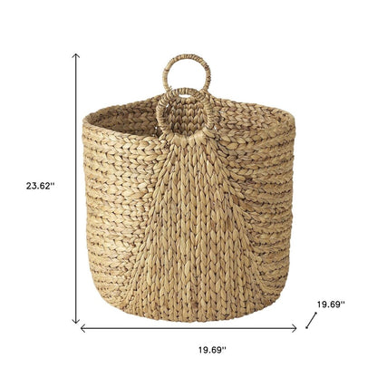 Set of Three Brown Wicker Basket