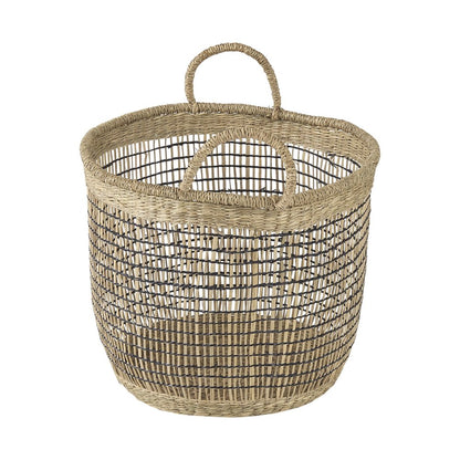 Set of Three Light Brown Wicker Basket