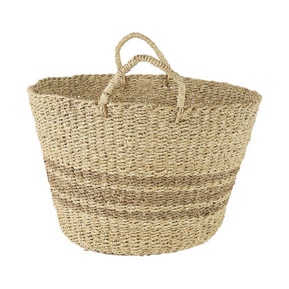 Set of Two Brown Wicker Basket