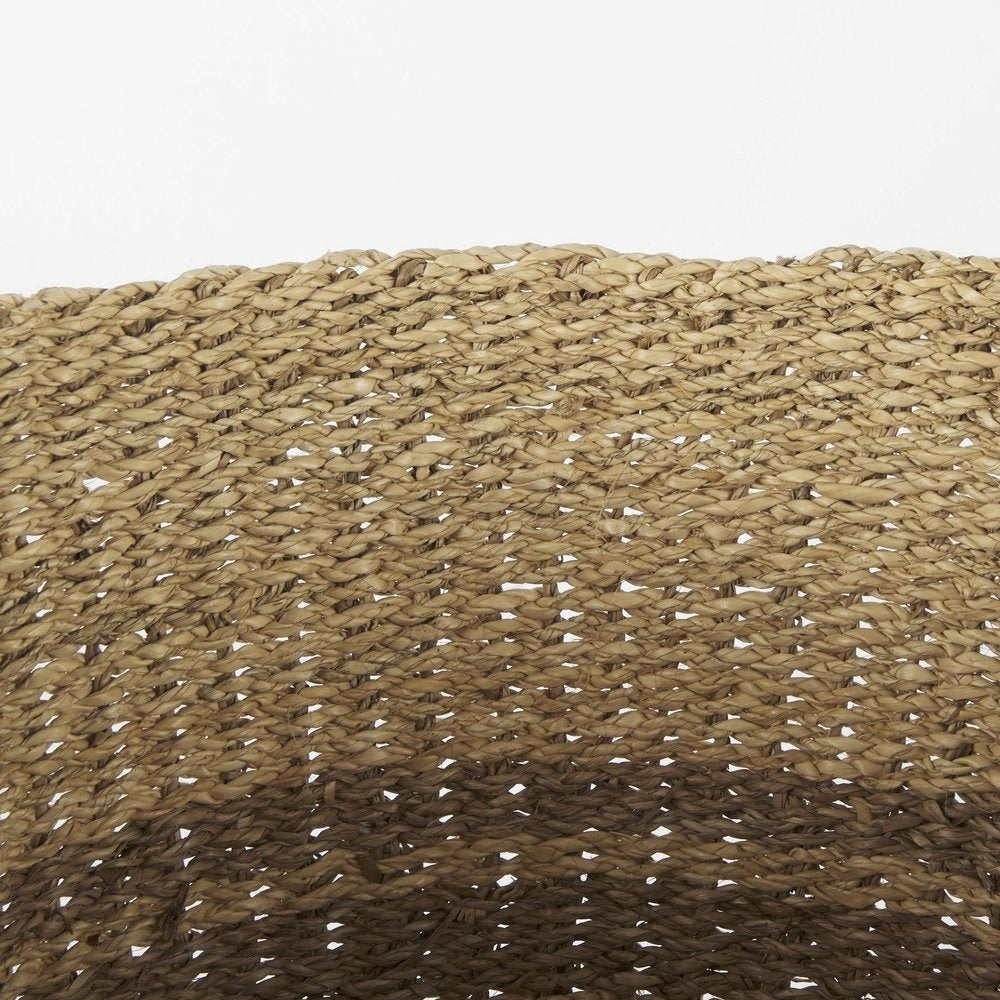 Set of Two Brown Wicker Basket