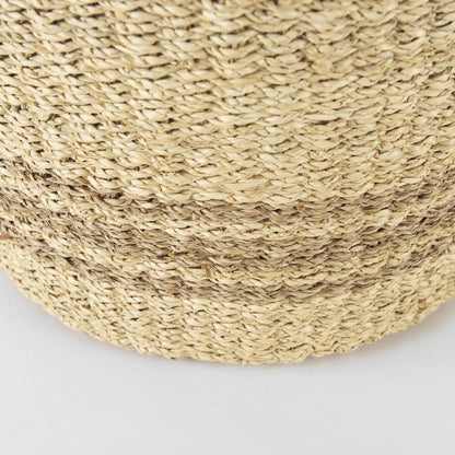 Set of Two Brown Wicker Basket