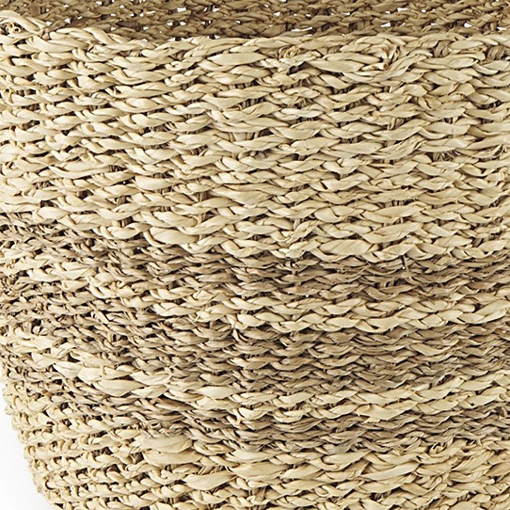 Set of Two Brown Wicker Basket
