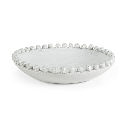 Off White Ceramic Centerpiece Bowl