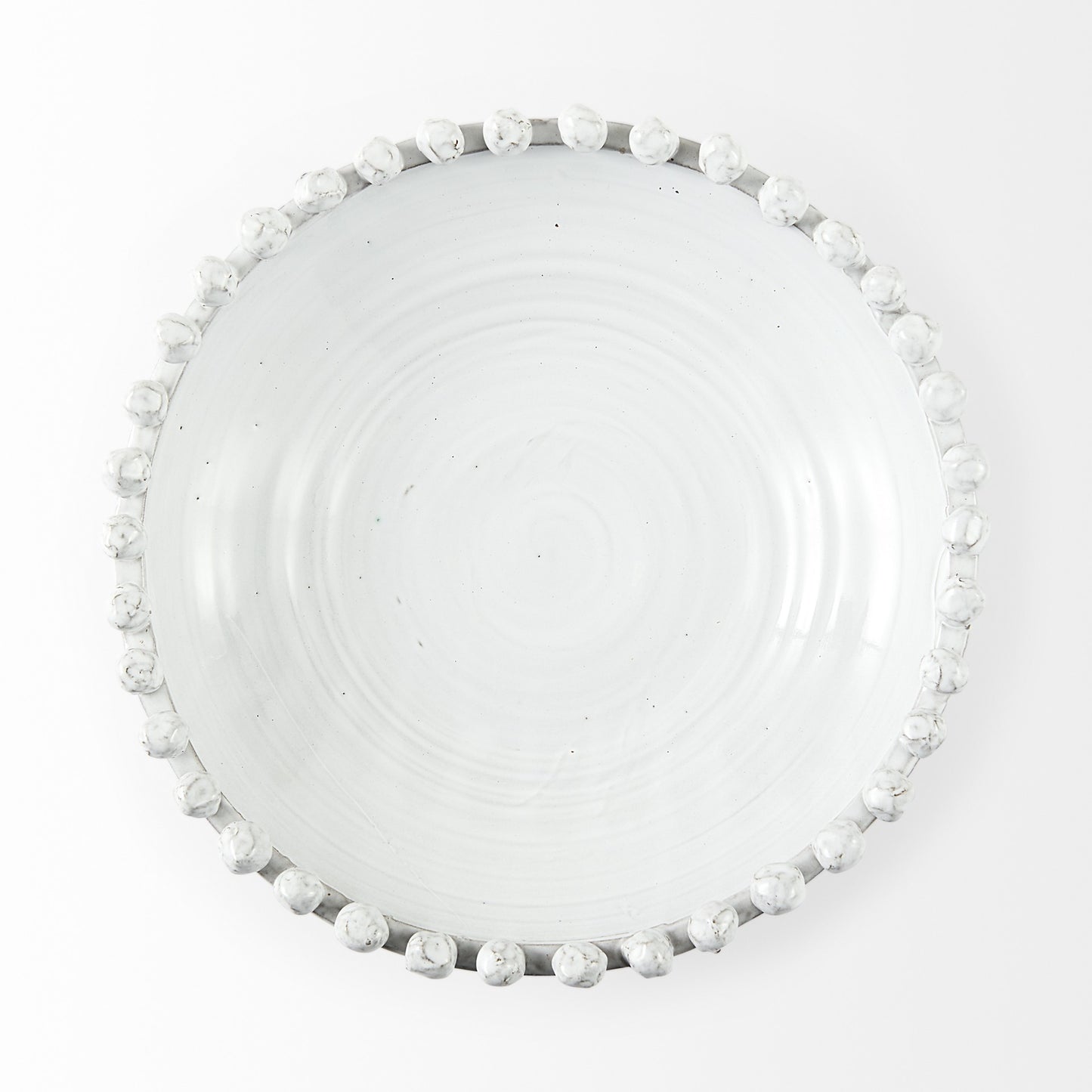 Off White Ceramic Centerpiece Bowl