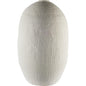 32" White Cylinder Ceramic Floor Vase