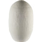 32" White Cylinder Ceramic Floor Vase