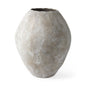 28" Tan Cylinder Ceramic Floor Vase