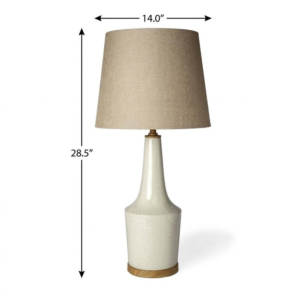 29" Brown Lamp Base LED With Brown Shade
