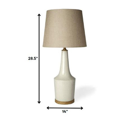 29" Brown Lamp Base LED With Brown Shade