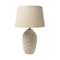 26" Beige Lamp Base LED With Champagne Shade