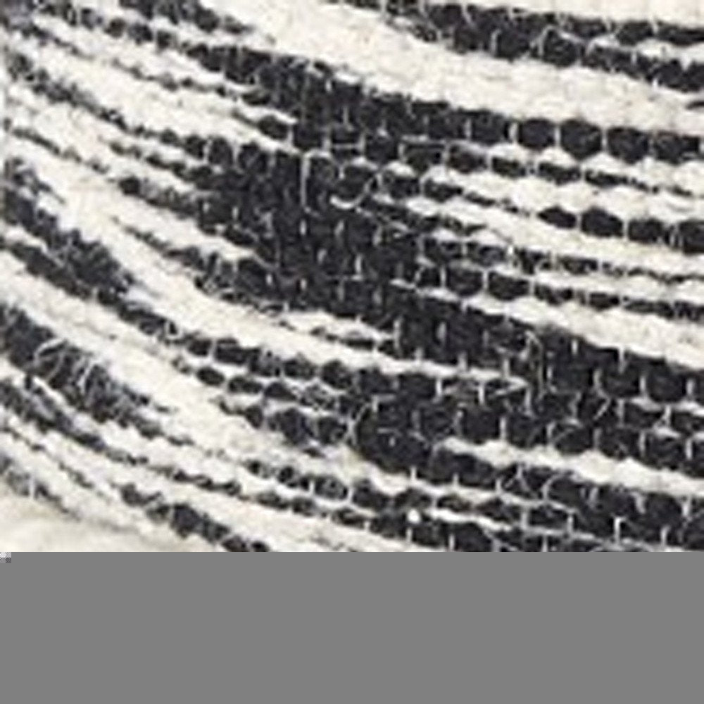 Boho Black And White Accent Pillow Cover