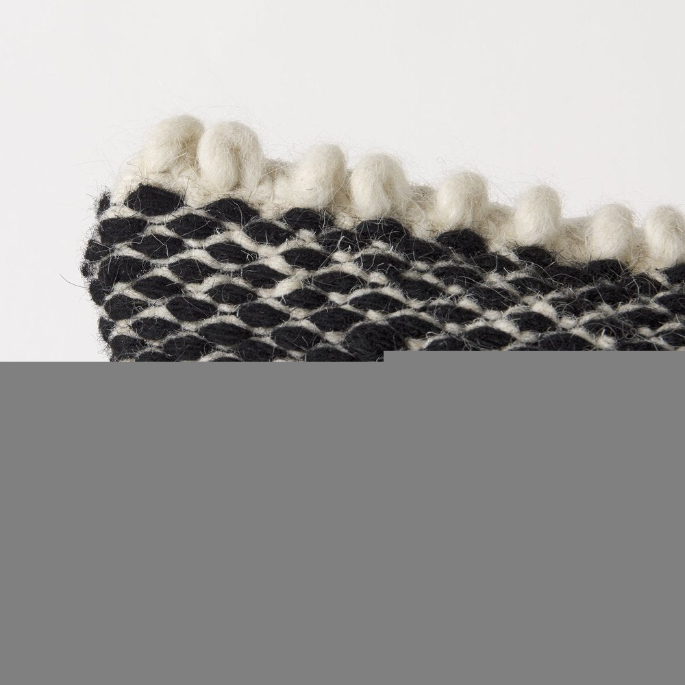 Boho Black And White Accent Pillow Cover