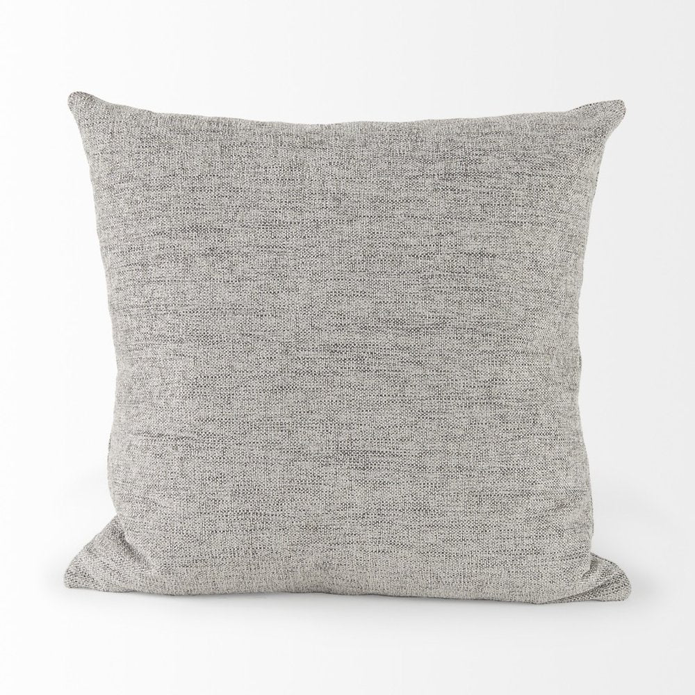 18" Gray Linen Throw Pillow Cover