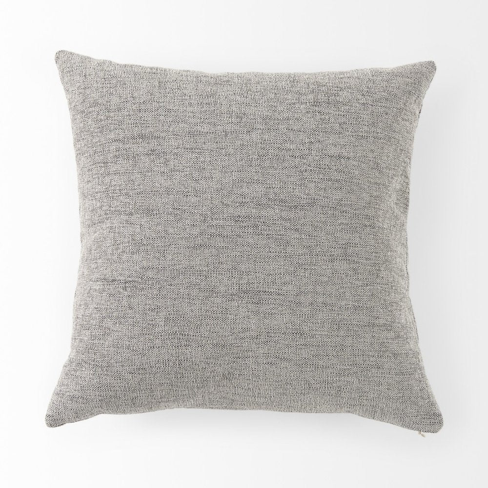 18" Gray Linen Throw Pillow Cover