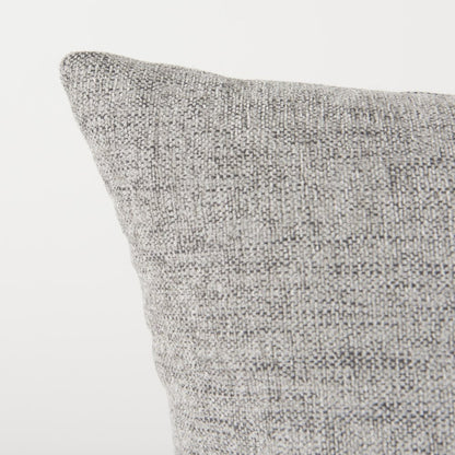 18" Gray Linen Throw Pillow Cover