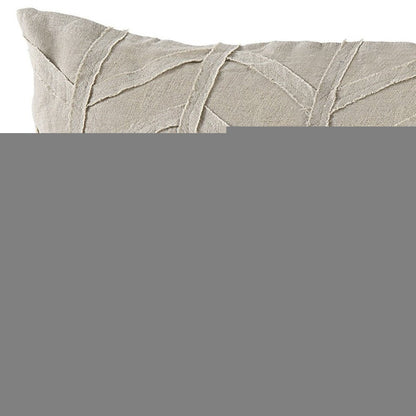 Light Gray Chevron Textured Lumbar Pillow Cover