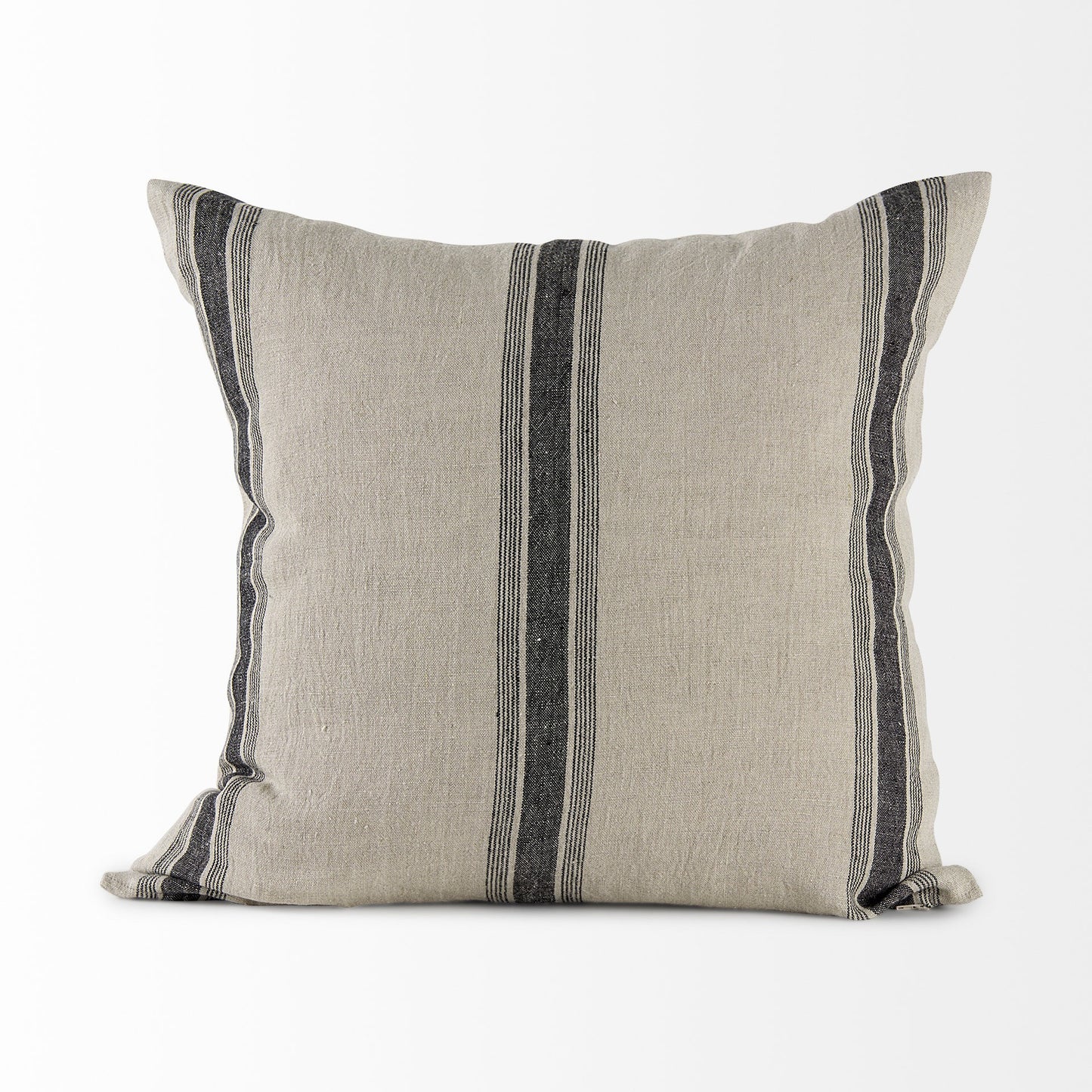 Beige And Black Striped Pillow Cover